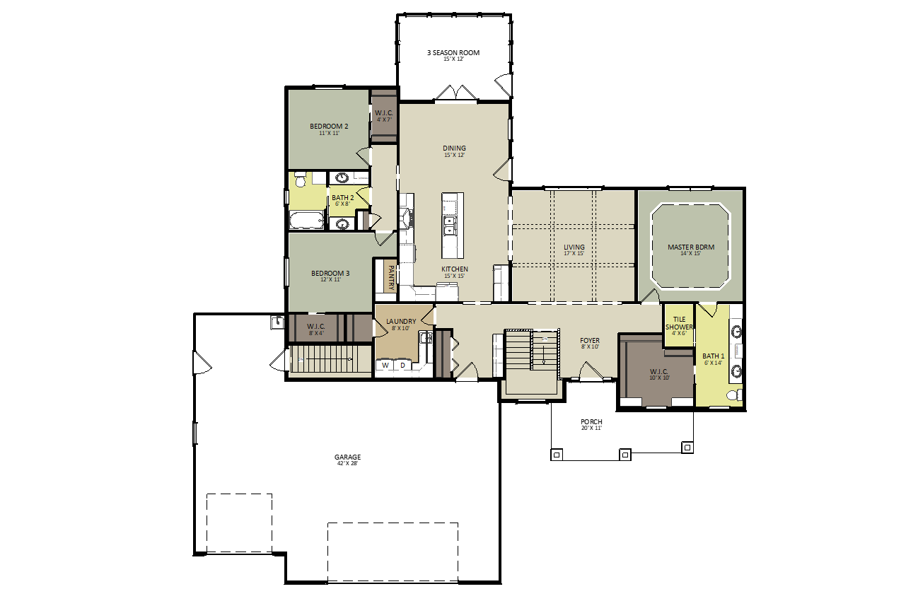 Sutton First Floor Floor Plan